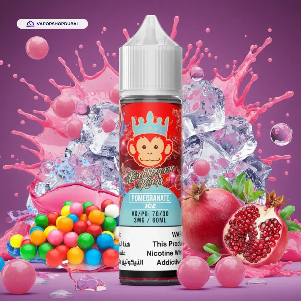 BUBBLEGUM KINGS POMEGRANATE ICE 60ML (FREEBASE)