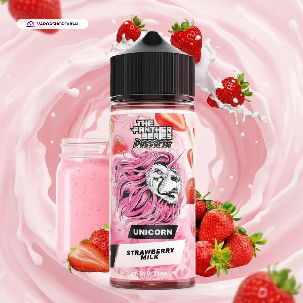 Dessert Series Unicorn Strawberry Milk 120ml By Dr Vapes in UAE