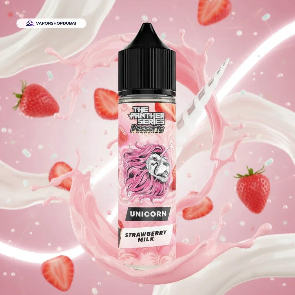 The Panther Series Desserts Dr Vapes Unicorn Strawberry Milk 60ml In UAE