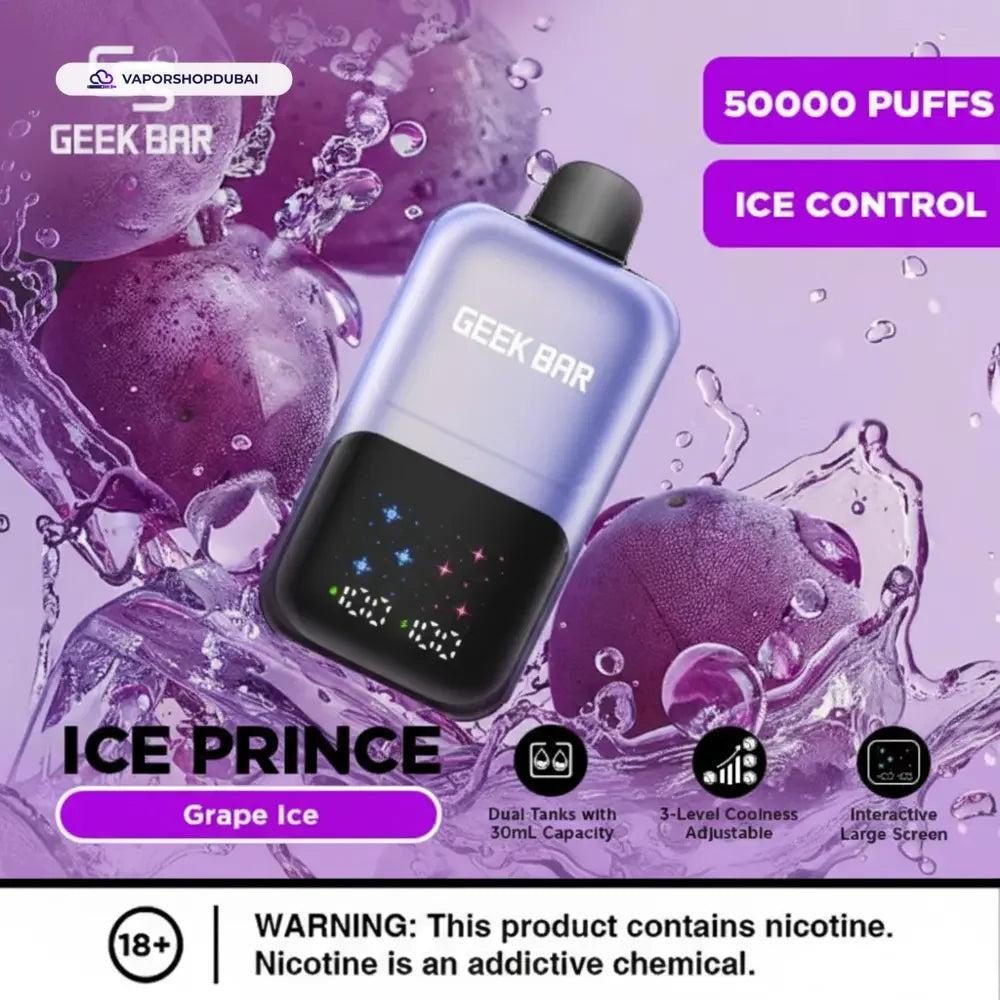 Geek Bar Ice Prince 50000 Puffs Disposable Vape In UAE