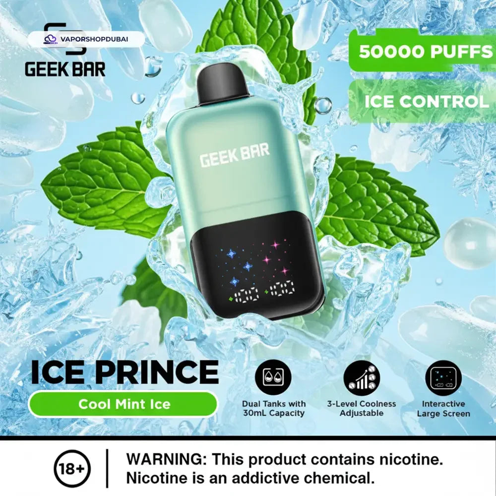 Geek Bar Ice Prince 50000 Puffs Disposable Vape In UAE