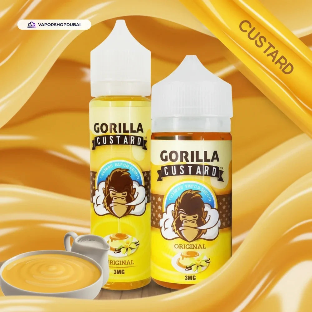 Gorilla Custard Original E-Liquid by E&amp;B Flavor 60ml &amp; 100ml In UAE
