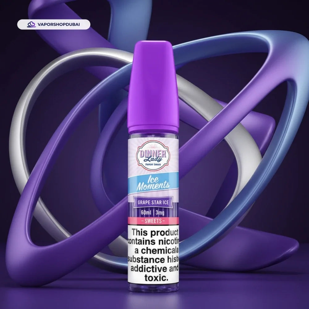 Grape Star Dinner Lady Ice Moments 60ml 3mg in UAE
