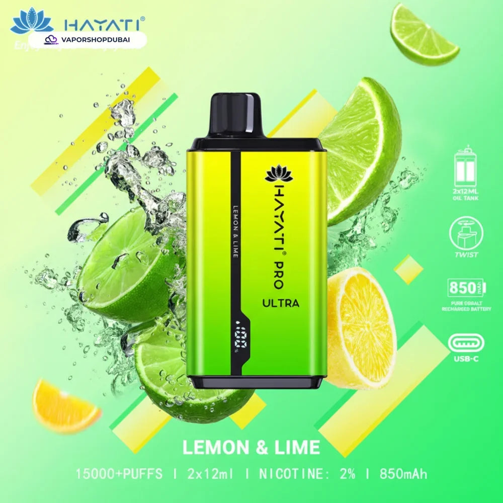 Hayati Pro Ultra 15000 Puffs Disposable Vape In UAE