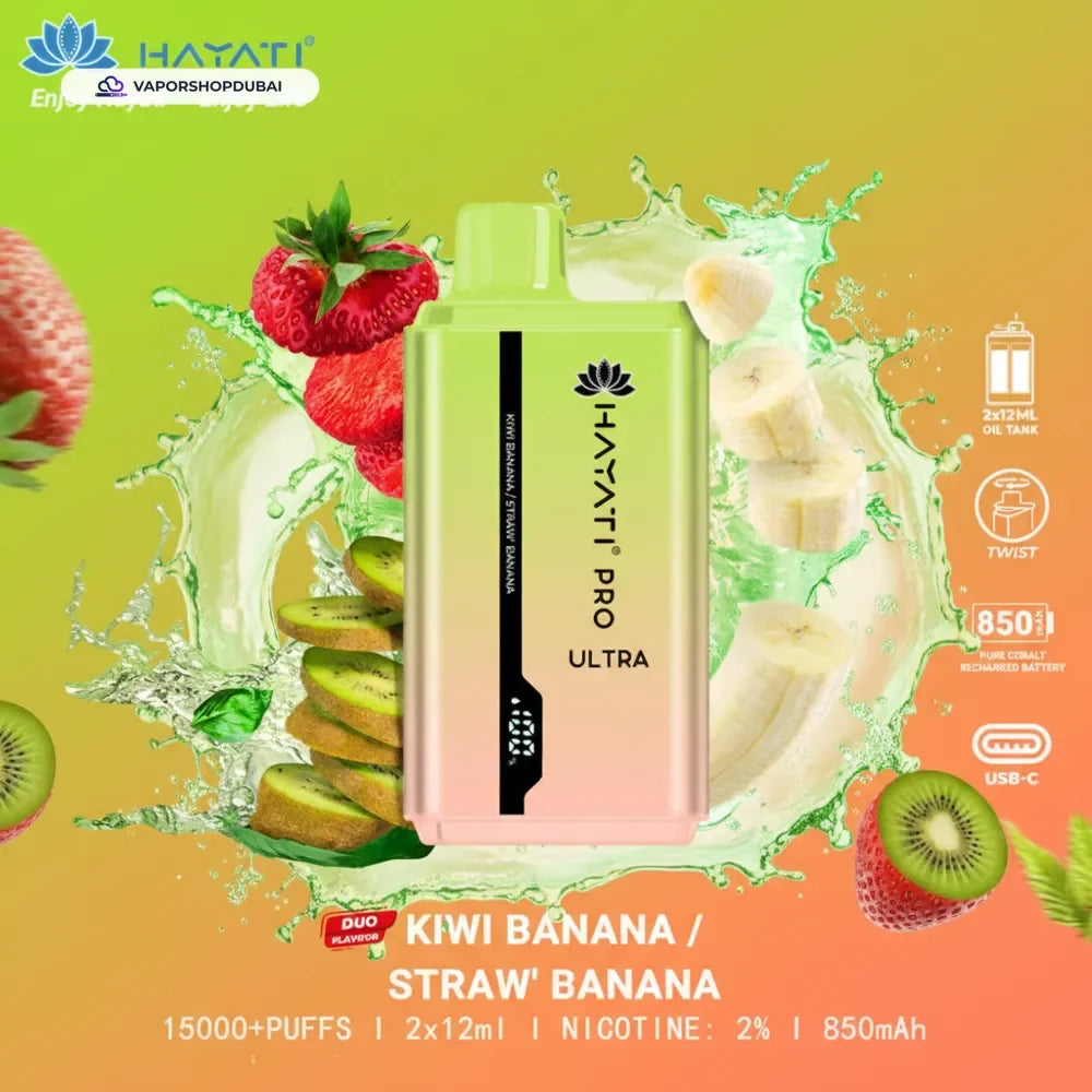 Hayati Pro Ultra 15000 Puffs Disposable Vape In UAE