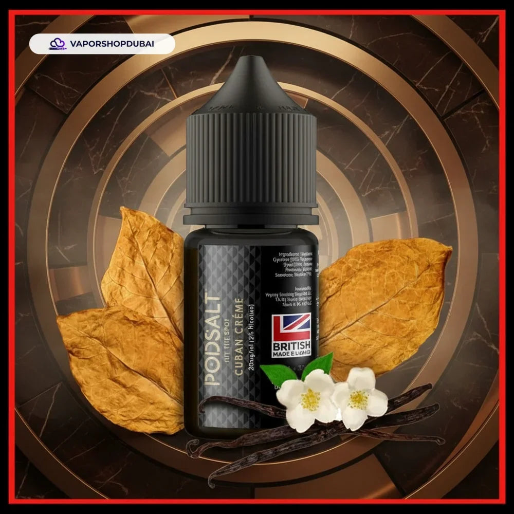 POD SALT CUBAN CREME 30ML NICOTINE SALT E-LIQUID