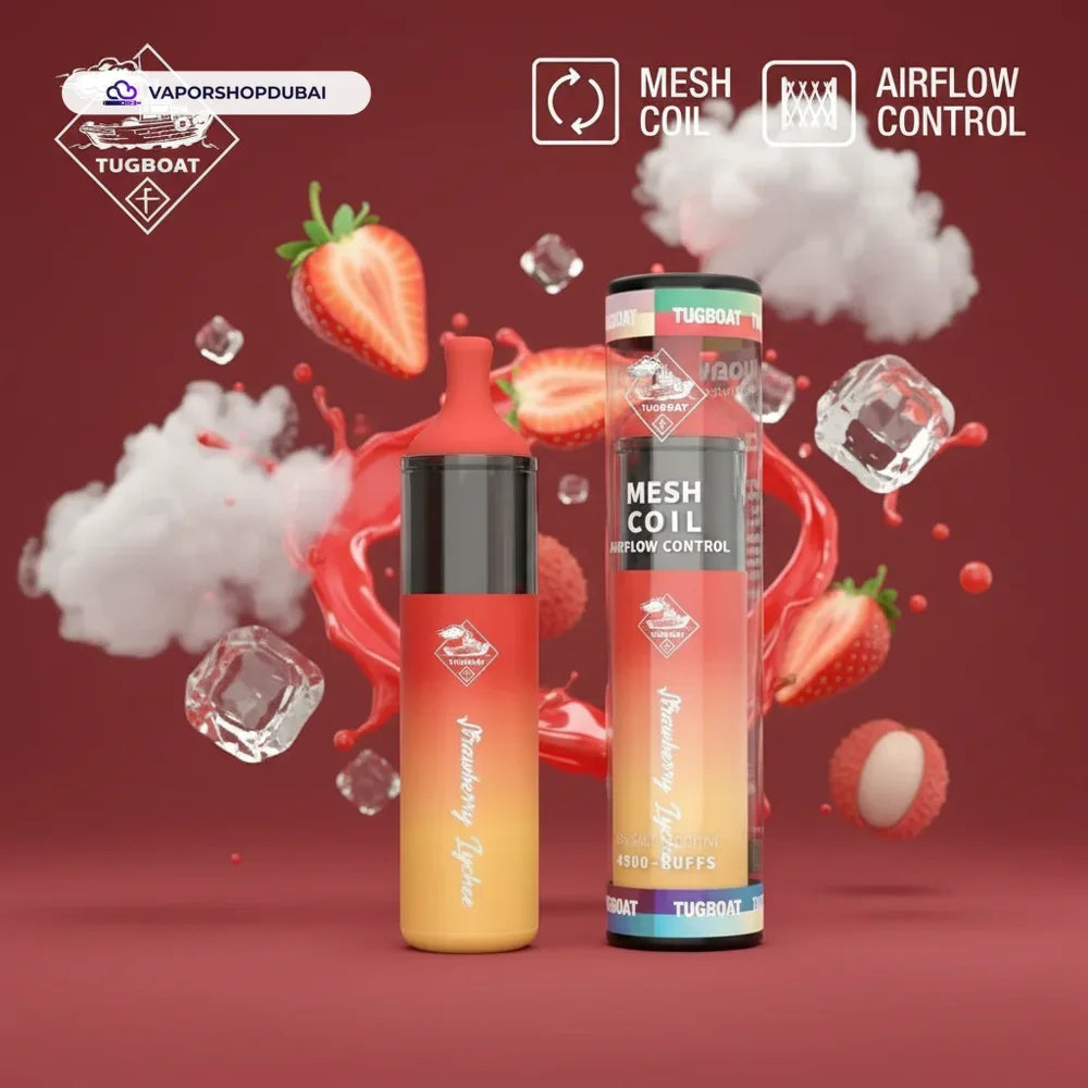 Tugboat Evo 4500 Puffs Disposable Vape New Flavors In DUBAI