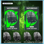 Vaporesso Luxe XR Empty Pods 5ml 2pcs In UAE