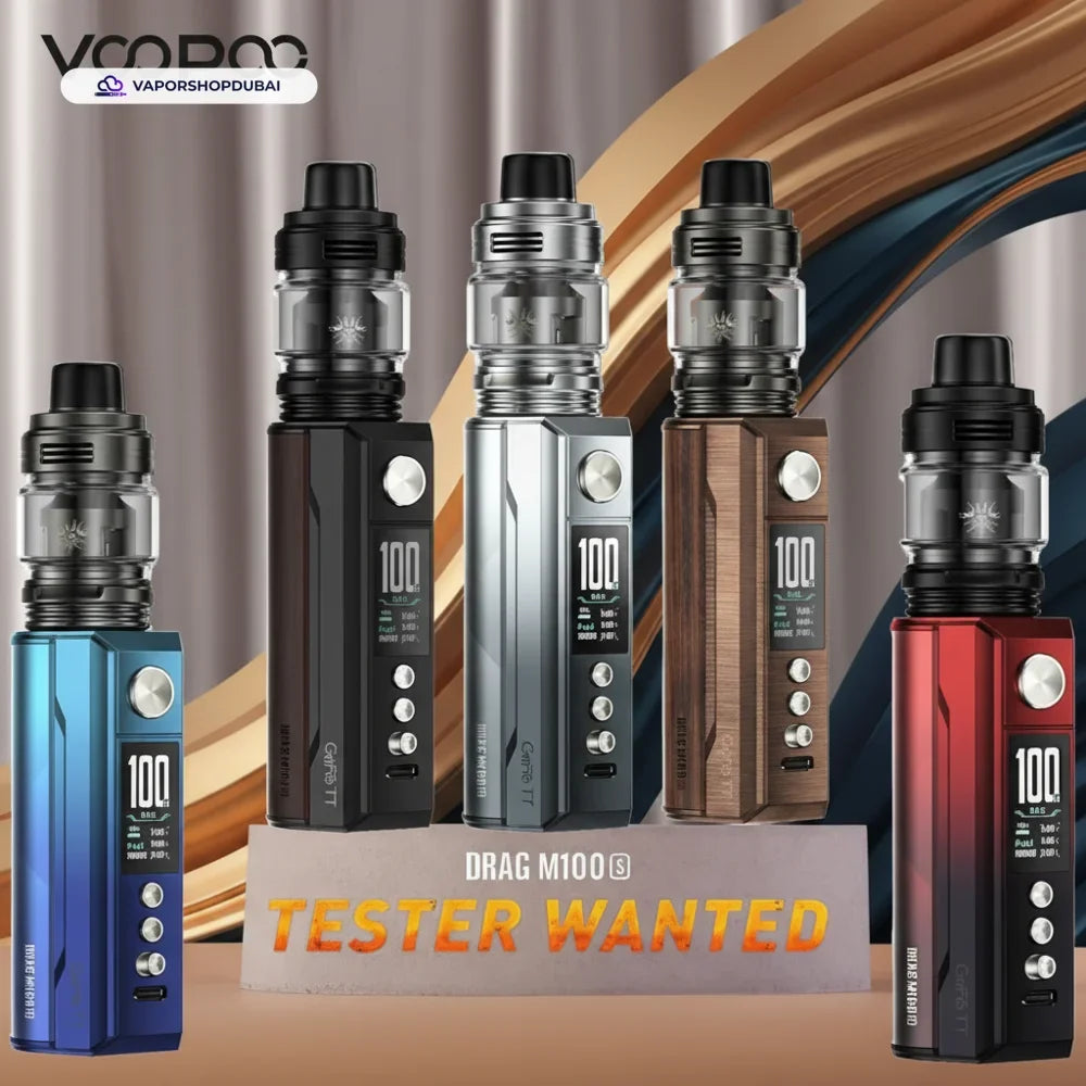 VOOPOO DRAG M100S Vape Kit with Uforce-L Tank Atomizer 5.5ml In UAE