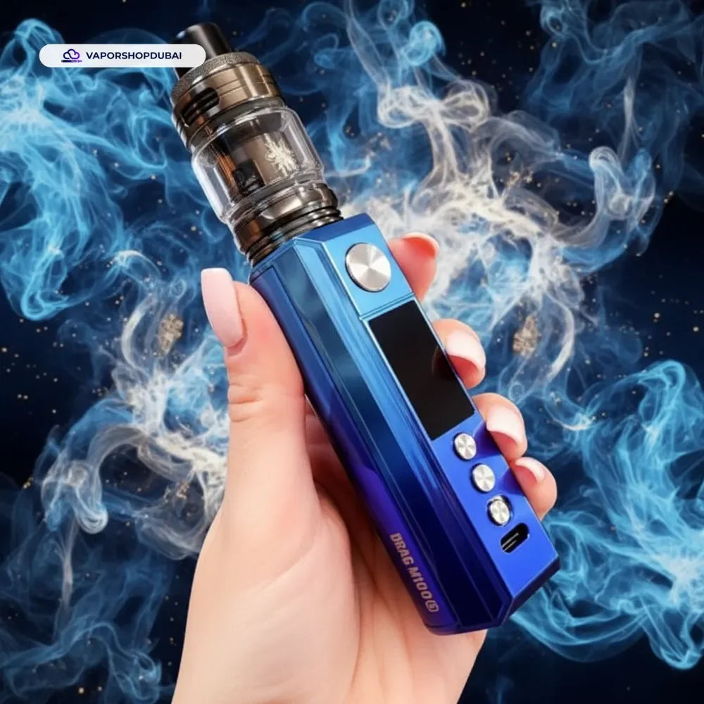 VOOPOO DRAG M100S Vape Kit with Uforce-L Tank Atomizer 5.5ml In UAE