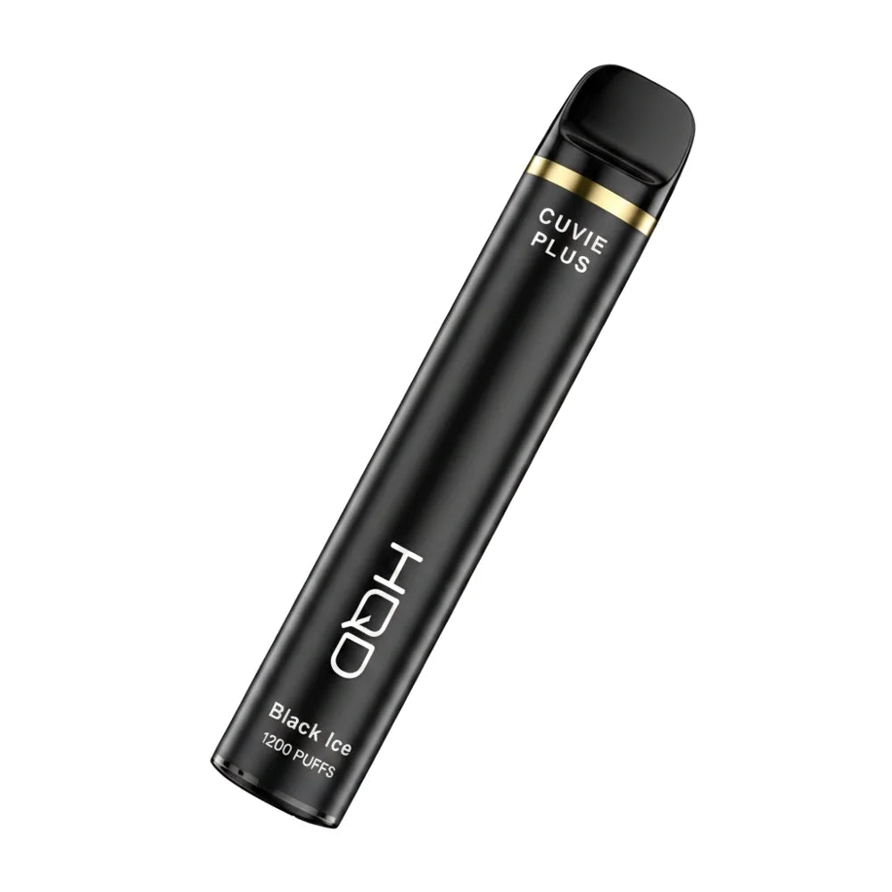 HQD Black Ice 1200 Puffs Cuvie Plus Disposable Vape 50mg in the UAE