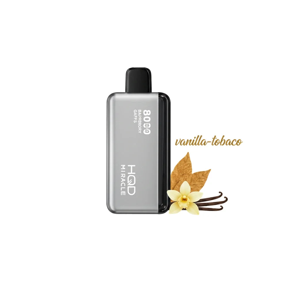 HQD Miracle 8000 Puffs Zero Nicotine (0mg) vape in the UAE