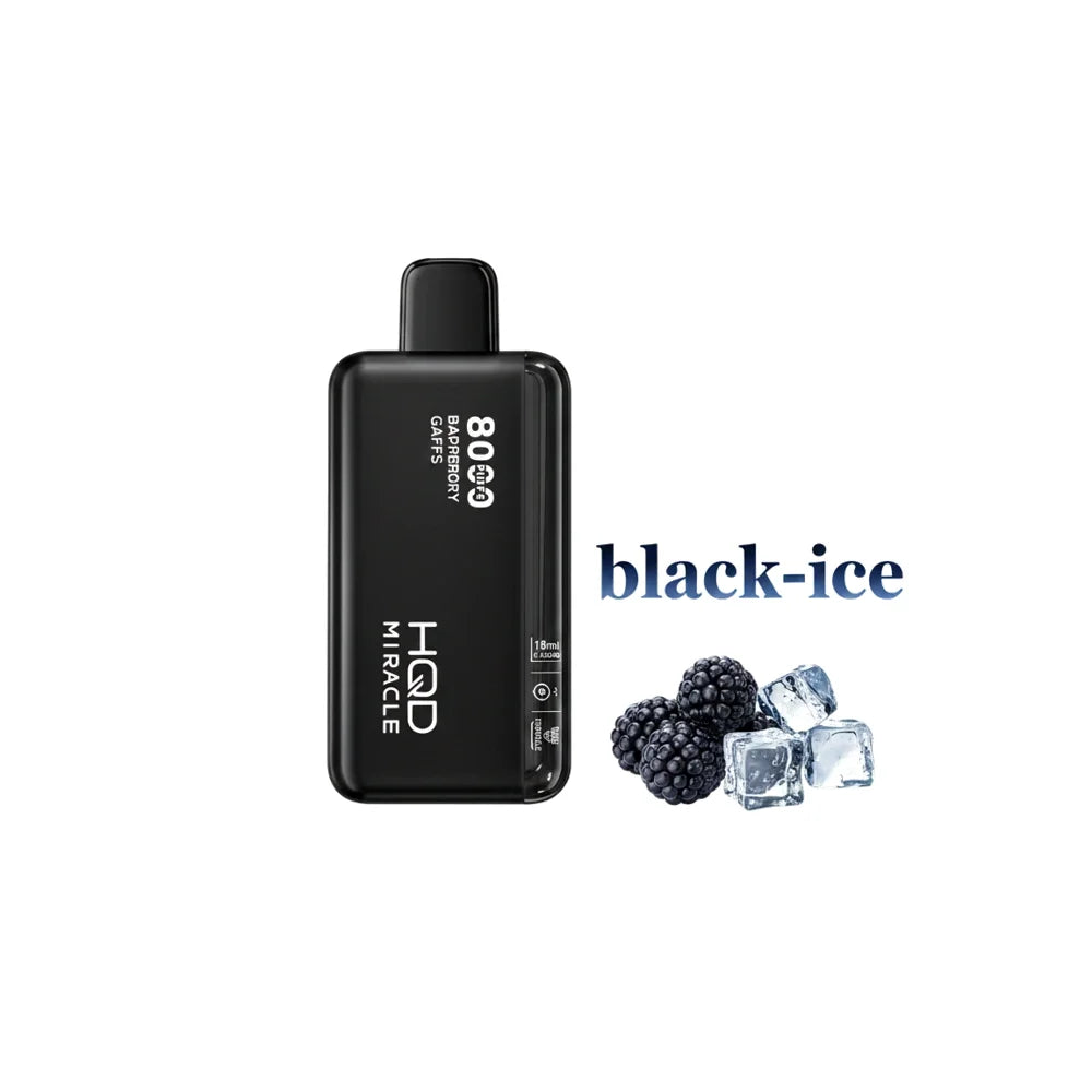 HQD Miracle 8000 Puffs Zero Nicotine (0mg) vape in the UAE