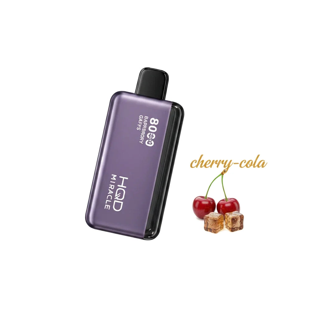 HQD Miracle 8000 Puffs Zero Nicotine (0mg) vape in the UAE
