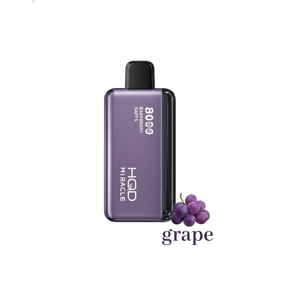 HQD Miracle 8000 Puffs Zero Nicotine (0mg) vape in the UAE