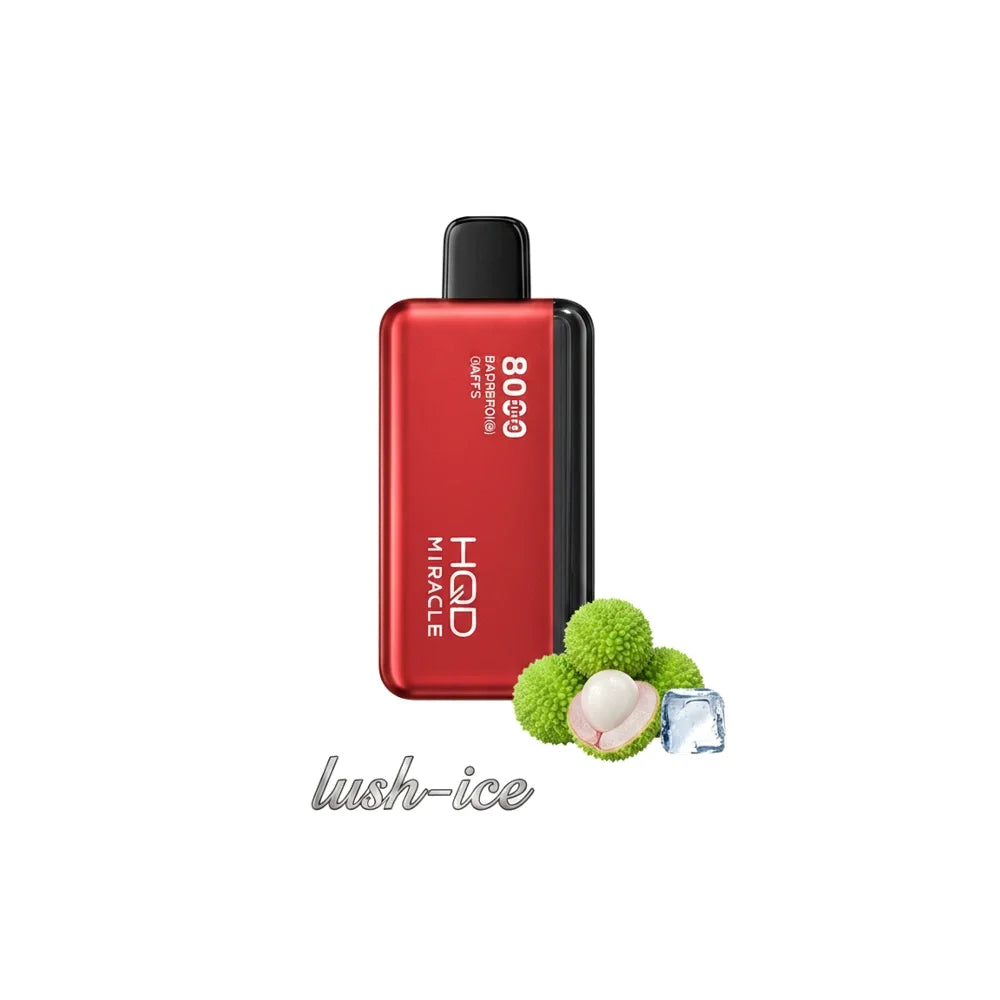 HQD Miracle 8000 Puffs Zero Nicotine (0mg) vape in the UAE
