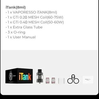 VAPORESSO iTANK | Best Vape Shop Dubai (2026)