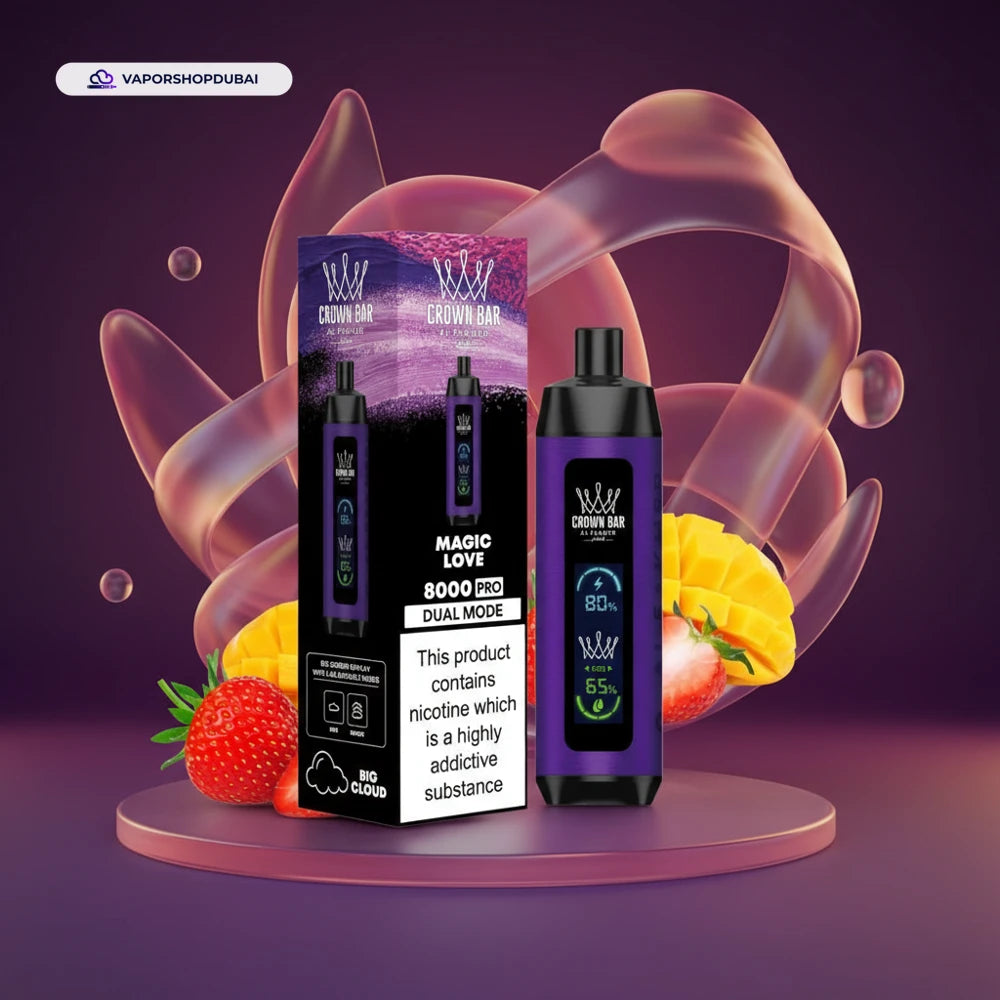 Crown Bar Al Fakher 8000 Pro DTL 8000Puffs Dual Mode Disposable Vape In UAE