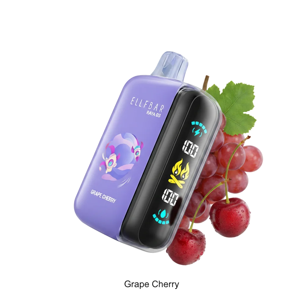 ELF BAR Raya D3 25000 Puffs دبي — 55 درهم إماراتي، شبكة مزدوجة، جميع النكهات