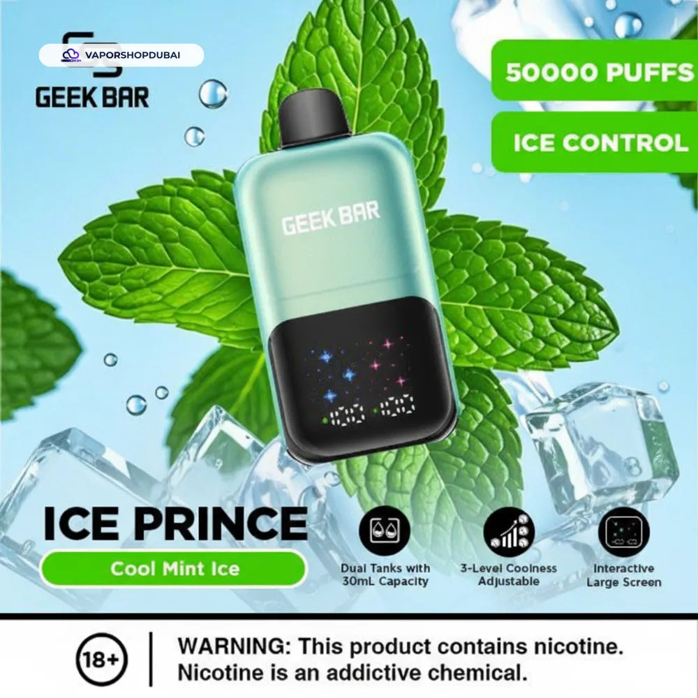 Geek Bar Ice Prince 50000 Puffs Disposable Vape In UAE