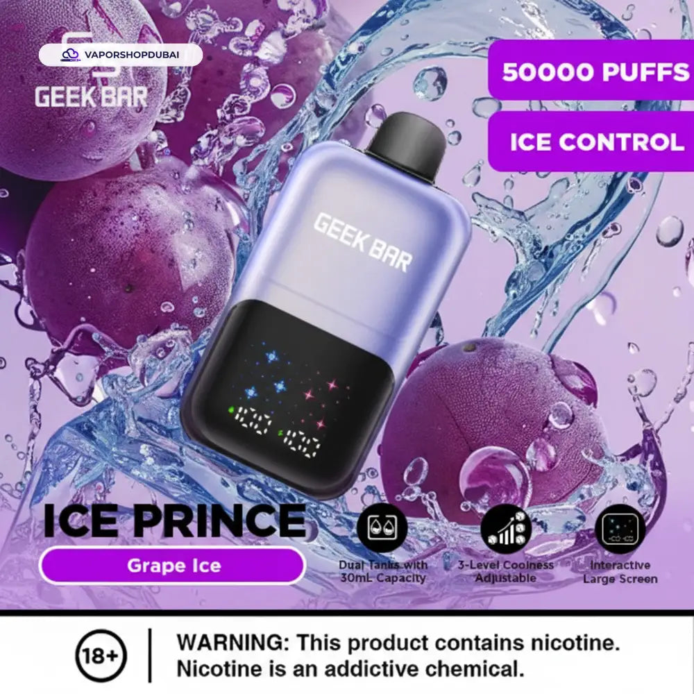 Geek Bar Ice Prince 50000 Puffs Disposable Vape In UAE