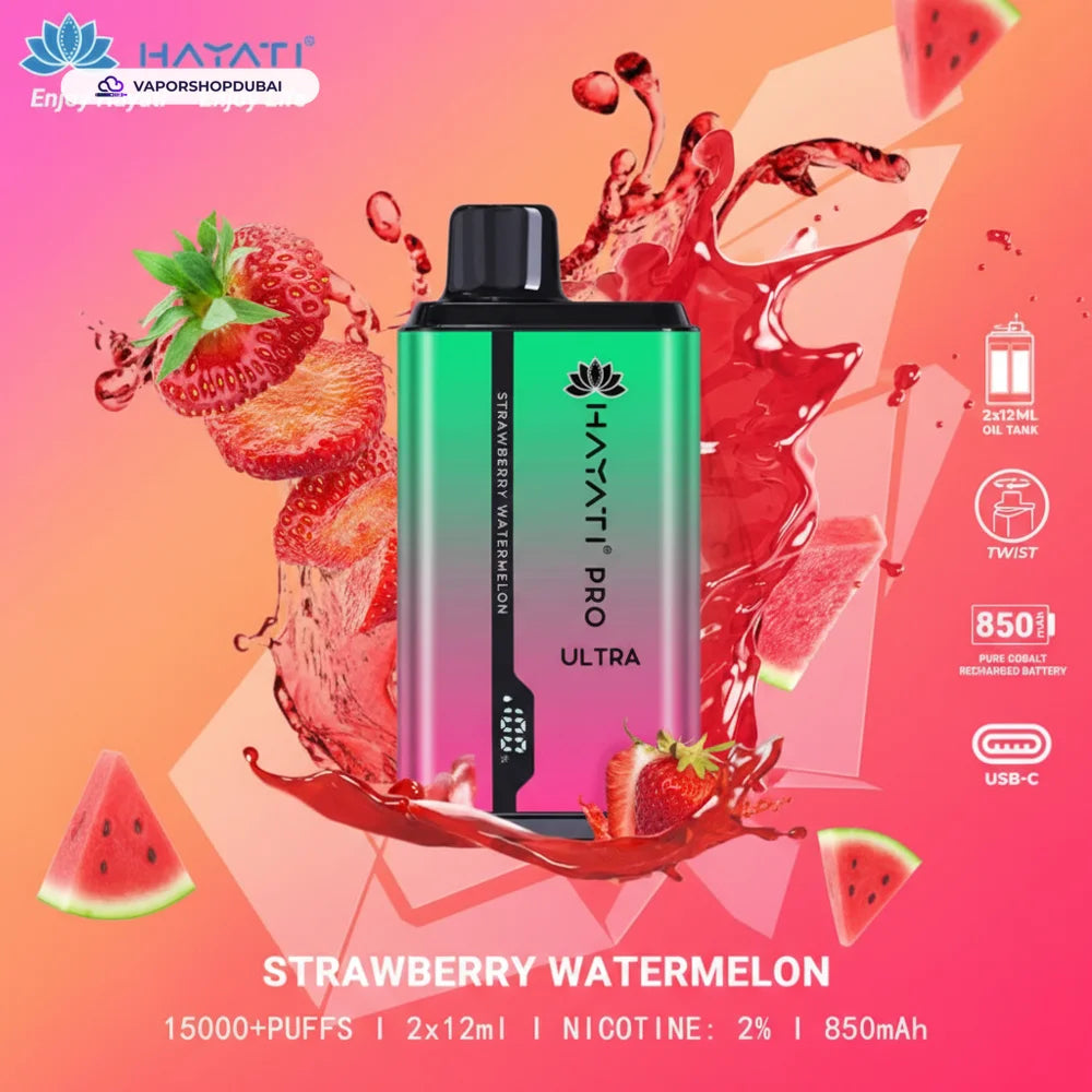 Hayati Pro Ultra 15000 Puffs سحبة جاهزة في الإمارات العربية المتحدة