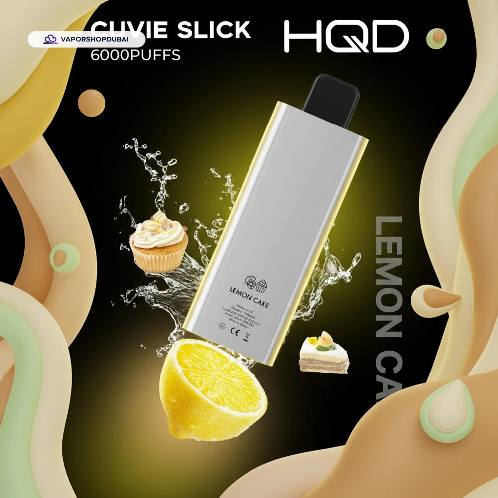 HQD Cuvie Slick 6000 Puffs Dubai — AED 55, Ultra-Slim 18 Flavors UAE