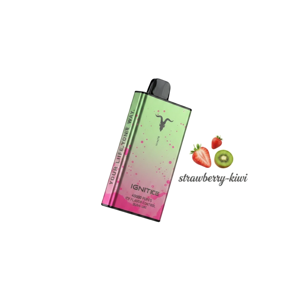 Ignite Ice 40000 Puffs Disposable Vape Icy Flavor Dubai UAE Strawberry Kiwi Flavor -- Buy Disposable Vape Dubai UAE