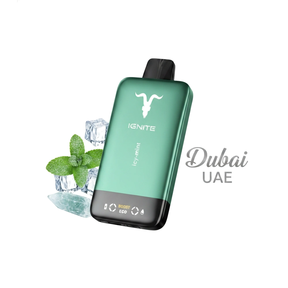 IGNITE V155 15500puffs Disposable Vape Ultra Slim Dubai UAE Icy Mint Flavor -- Buy Disposable Vape Dubai UAE