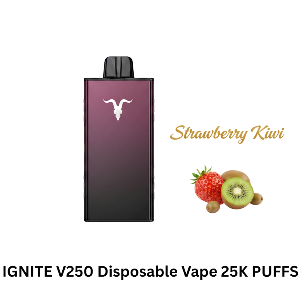 IGNITE V250 Disposable Vape 25K PUFFS Strawberry Kiwi Flavor -- Buy Disposable Vape Dubai UAE
