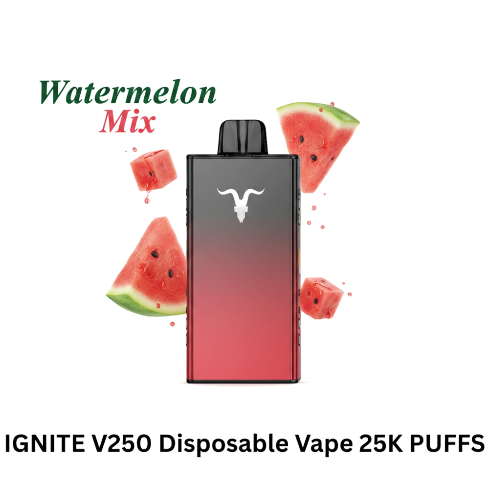 IGNITE V250 Disposable Vape 25K PUFFS Watermelon Mix Flavor -- Buy Disposable Vape Dubai UAE