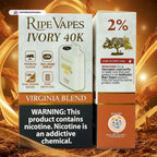 فيب Ripe Vapes IVORY 40000 بف للاستخدام مرة واحدة في الإمارات العربية المتحدة