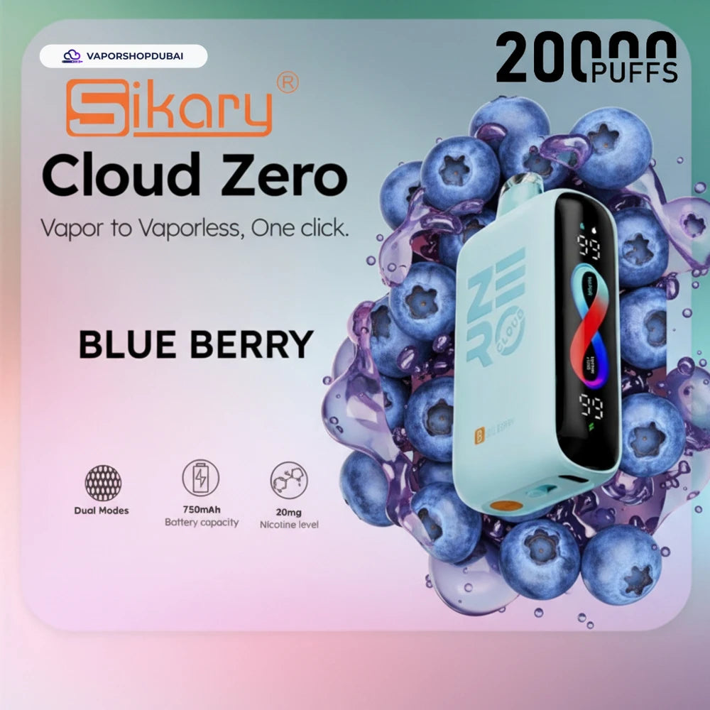 Sikary Cloud Zero 20000 Puffs Disposable 20mg في دبي، الإمارات العربية المتحدة