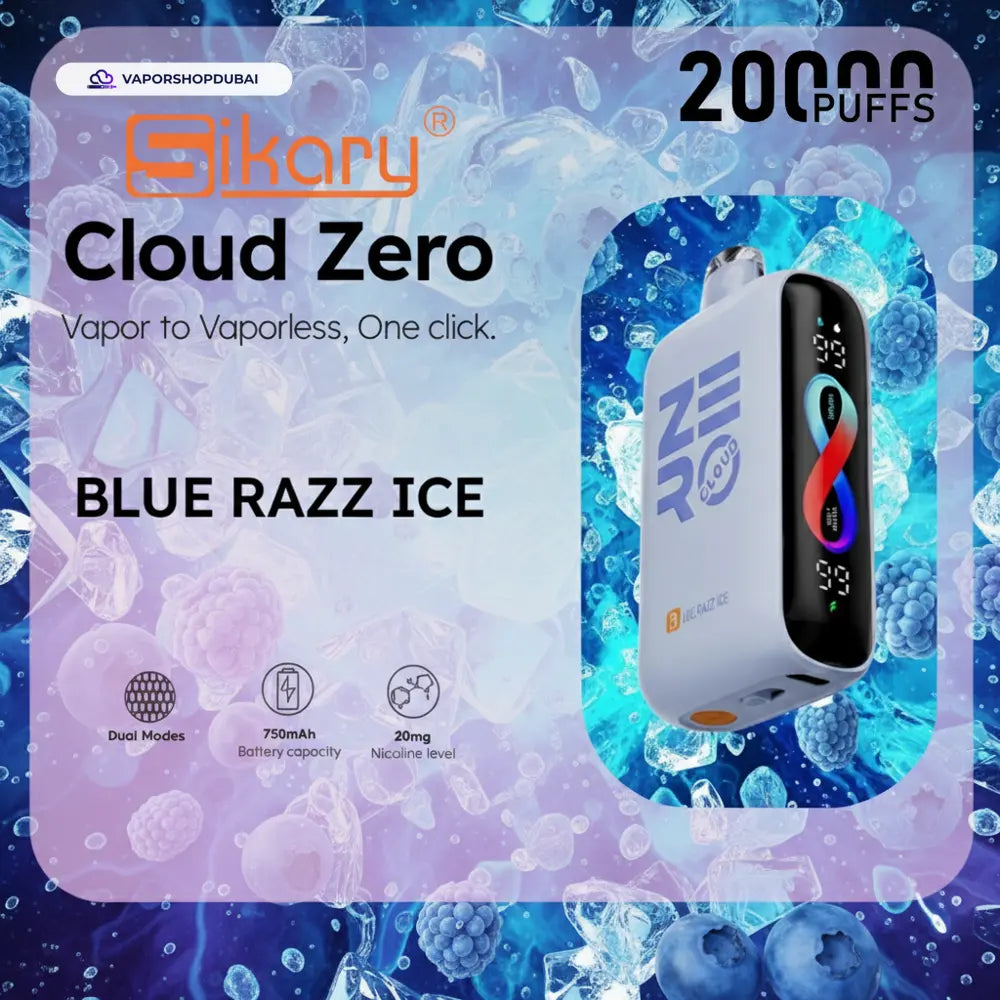 Sikary Cloud Zero 20000 Puffs Disposable 20mg في دبي، الإمارات العربية المتحدة