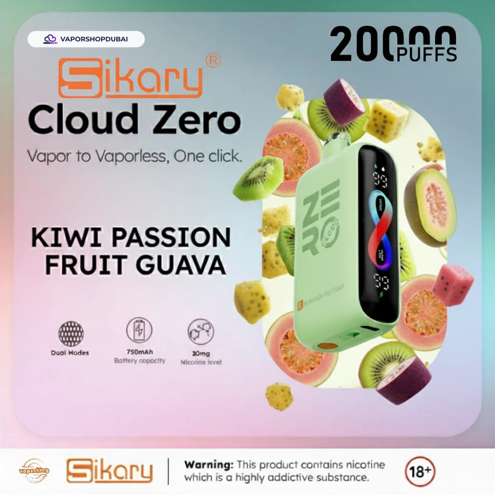 Sikary Cloud Zero 20000 Puffs Disposable 20mg في دبي، الإمارات العربية المتحدة