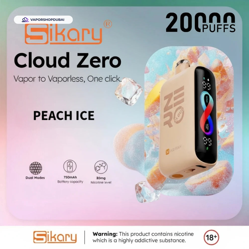 Sikary Cloud Zero 20000 Puffs Disposable 20mg في دبي، الإمارات العربية المتحدة