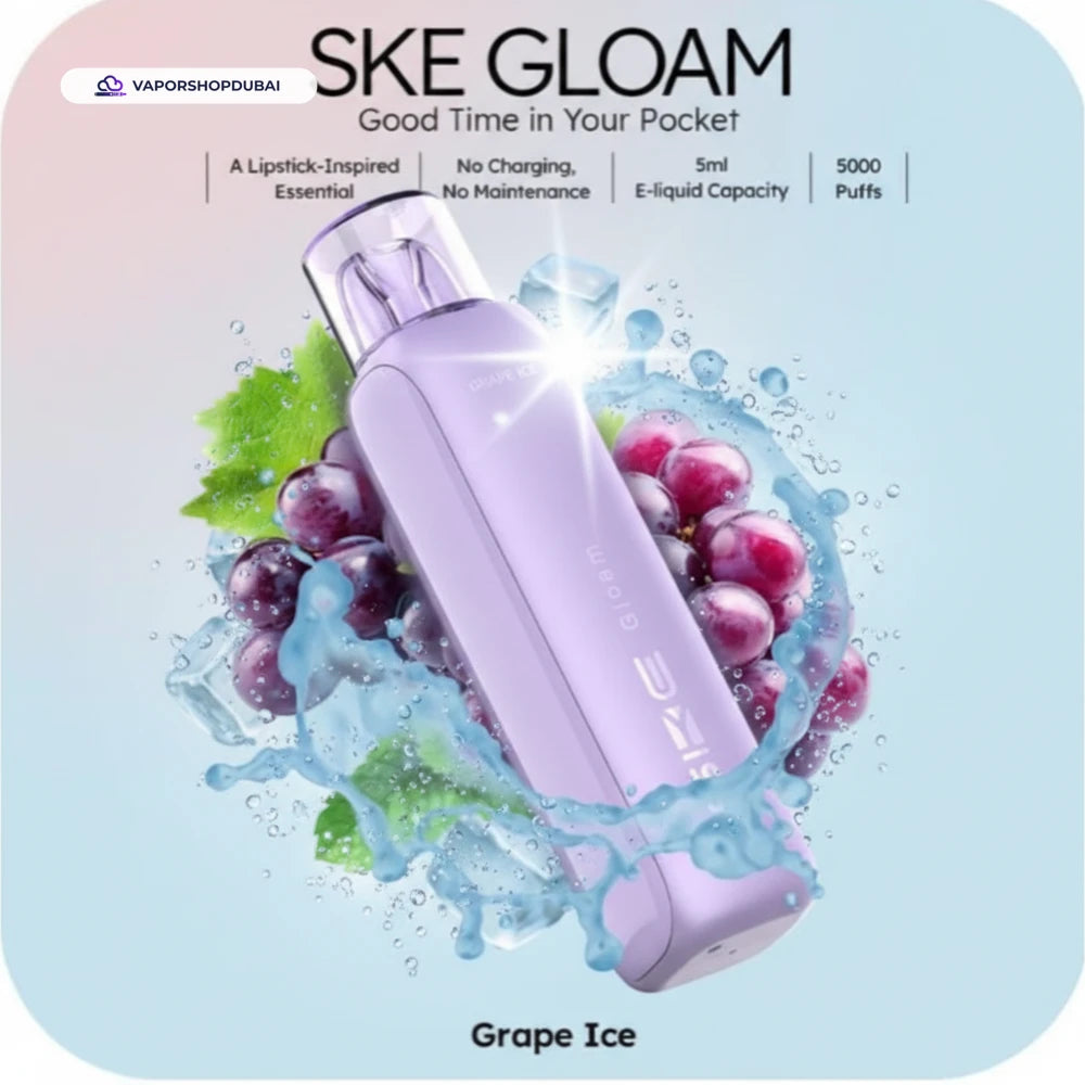 SKE Gloam 5000 سحبة سيجارة إلكترونية للاستعمال مرة واحدة 20 ملغ في الإمارات العربية المتحدة