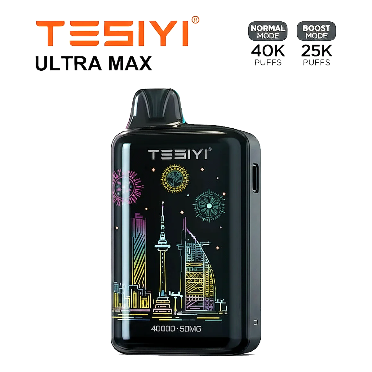 TESIYI ULTRA MAX 40000 Puffs Disposable Vape 50MG In UAE