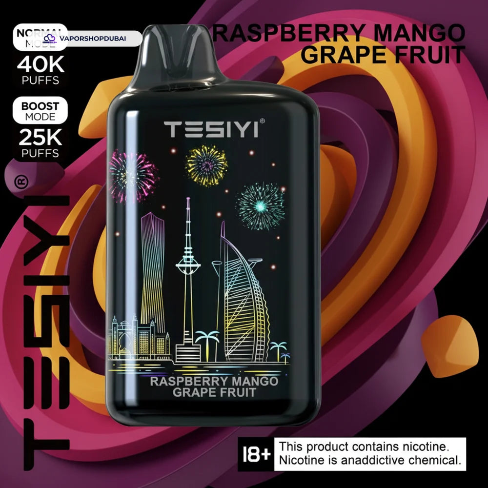 TESIYI ULTRA MAX 40000 Puffs Disposable Vape 50MG في الإمارات العربية المتحدة