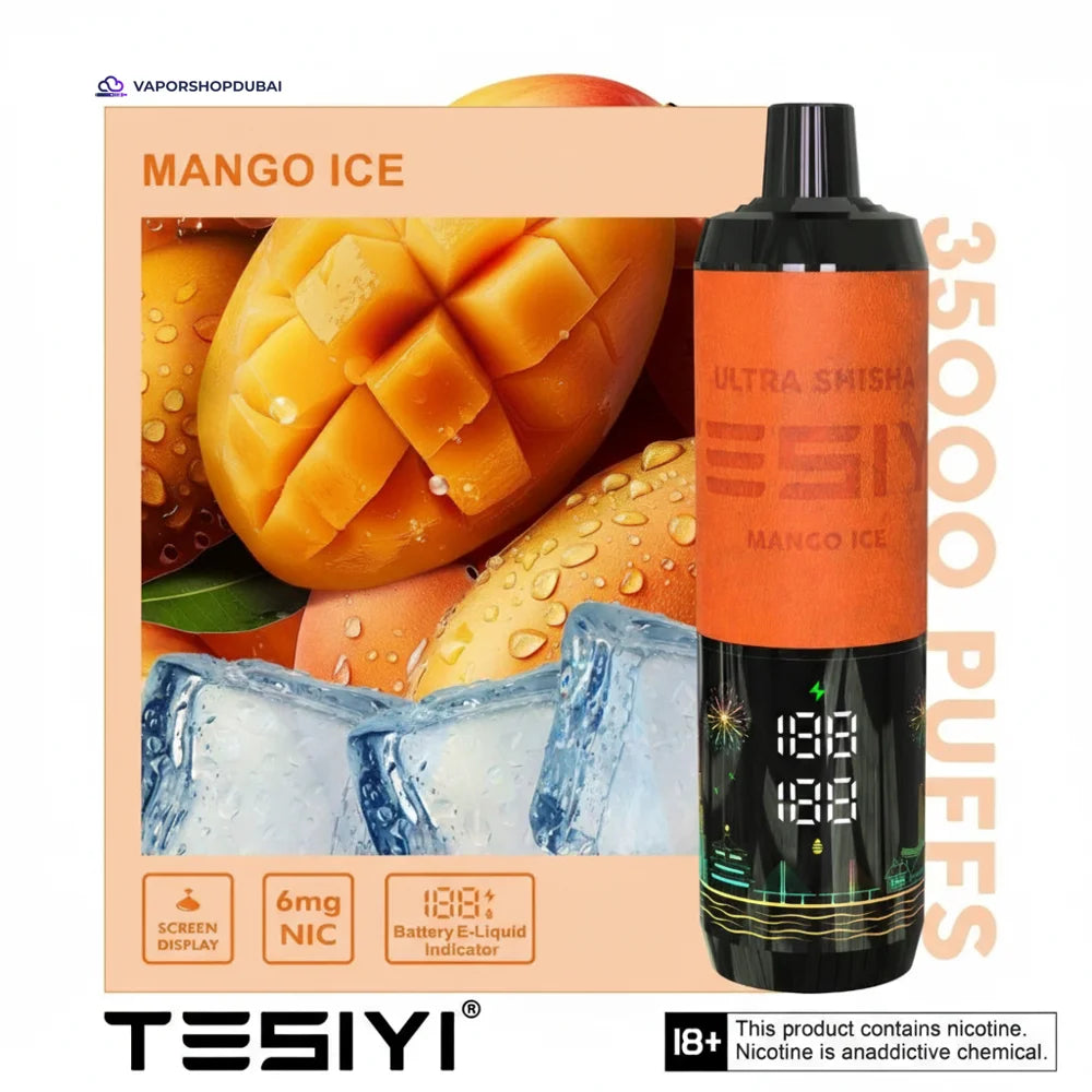 TESIYI Ultra Shisha 35000 سحبة فيب جاهز للاستخدام في الإمارات العربية المتحدة