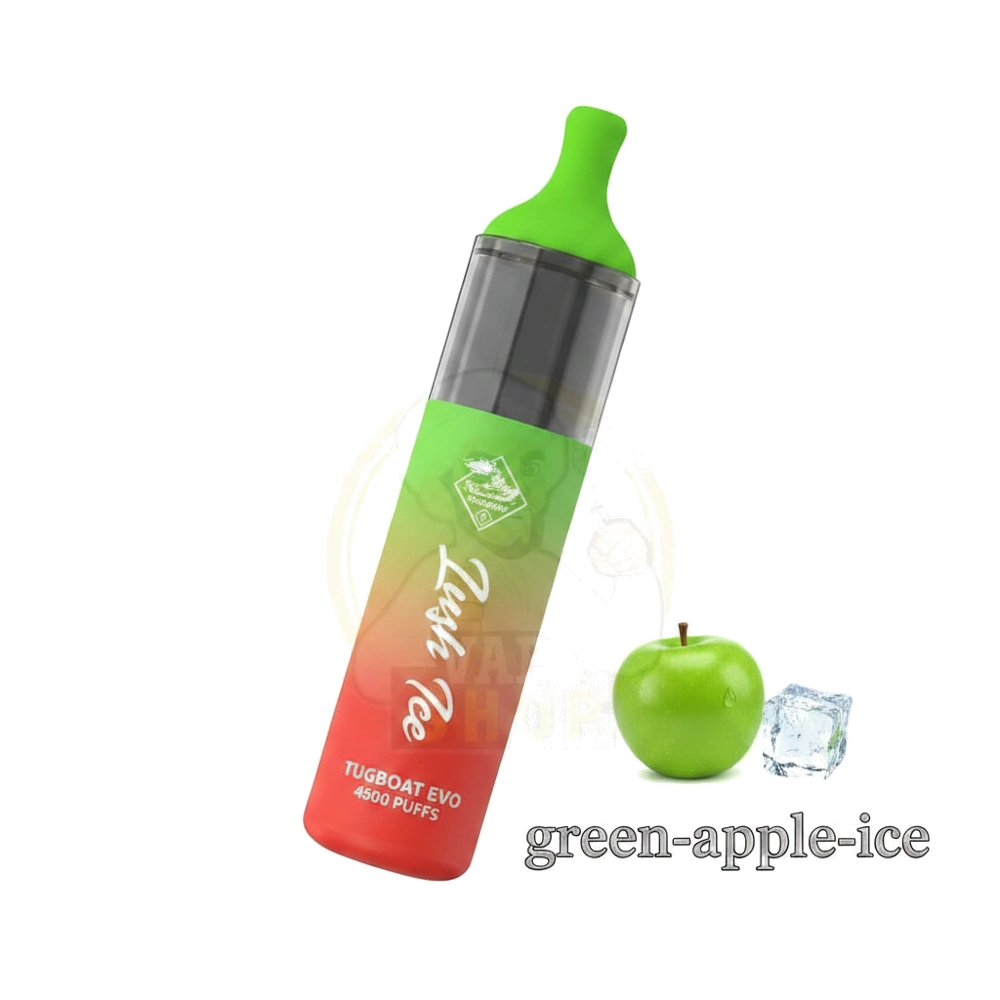 Tugboat Evo 4500 Puffs Green Apple Ice