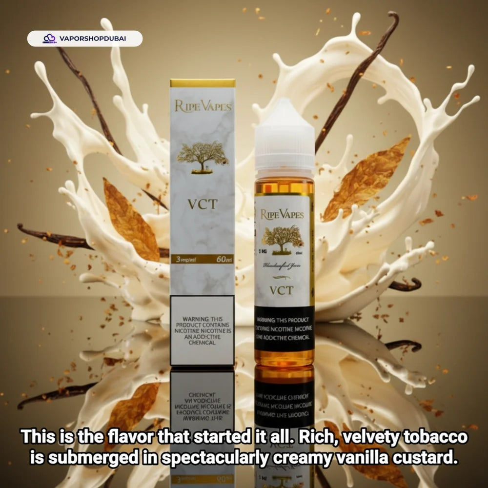 VCT Ripe Vapes 12mg and 18mg 60ml E-Juice in the UAE