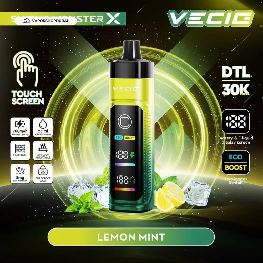 Vecig Shisha Monster X 30K DTL Disposable Hookah Vape In UAE