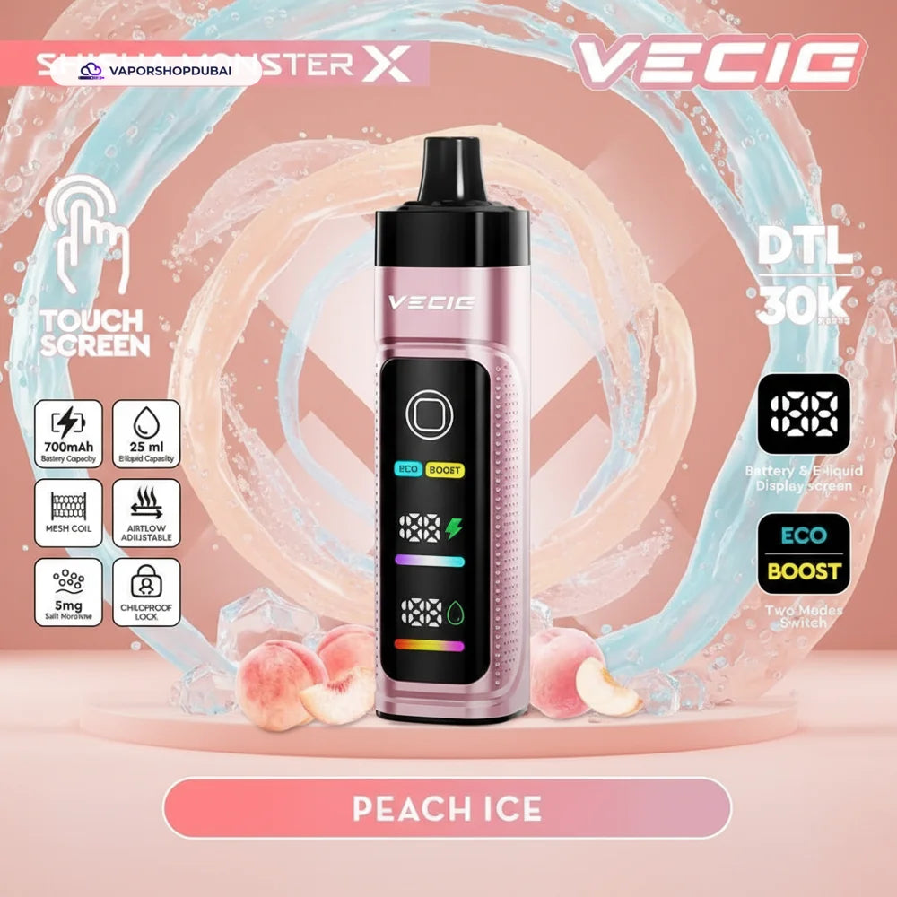 Vecig Shisha Monster X 30K DTL Disposable Hookah Vape In UAE
