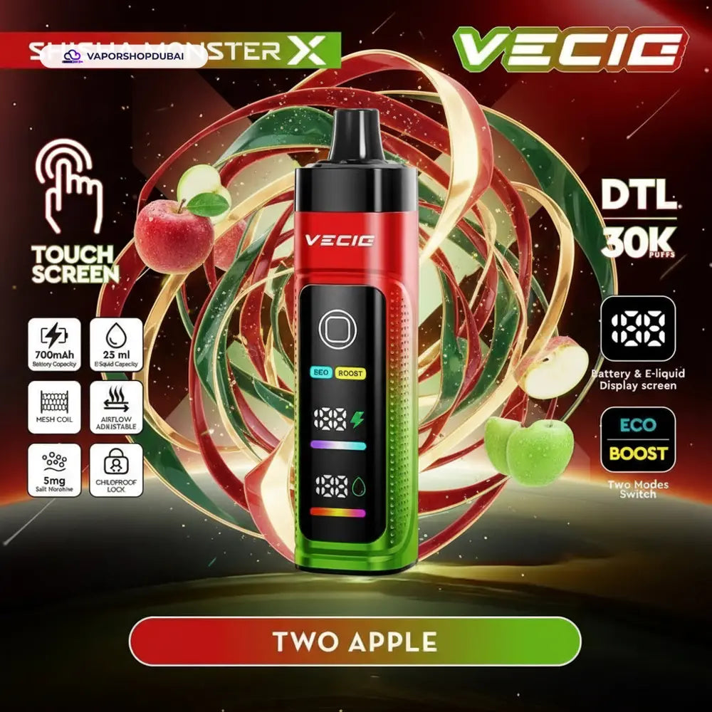 Vecig Shisha Monster X 30K DTL Disposable Hookah Vape In UAE
