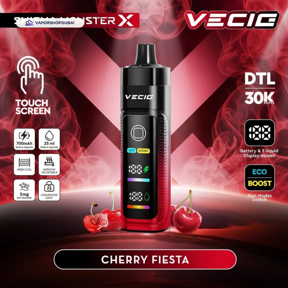 Vecig Shisha Monster X 30K DTL Disposable Hookah Vape In UAE