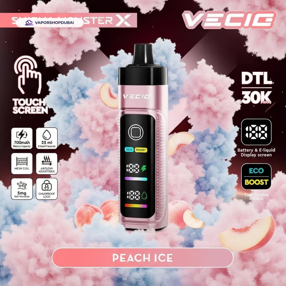 Vecig Shisha Monster X 30K DTL Disposable Hookah Vape In UAE