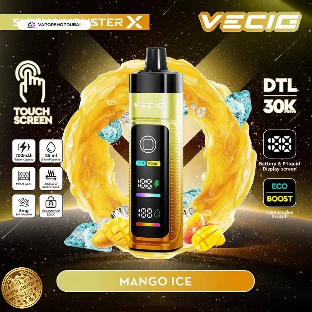 Vecig Shisha Monster X 30K DTL Disposable Hookah Vape In UAE