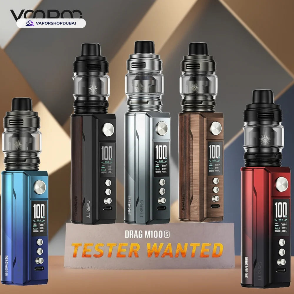 VOOPOO DRAG M100S Vape Kit with Uforce-L Tank Atomizer 5.5ml In UAE