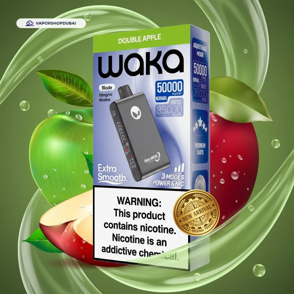 WAKA Blade 50000 Puffs Dubai — Tri-Mesh, Blade & Stealth Mode | AED 55